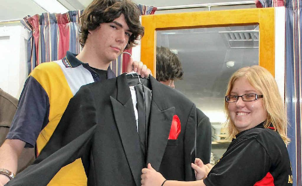St Mark’s Anglican Church Debutant Ball attendees Cody Watts and Elizabeth Dennis are finalising their outfits for Friday night. St Mark’s Anglican Church Debutant Ball attendees Cody Watts and Elizabeth Dennis are finalising their outfits for Friday night.